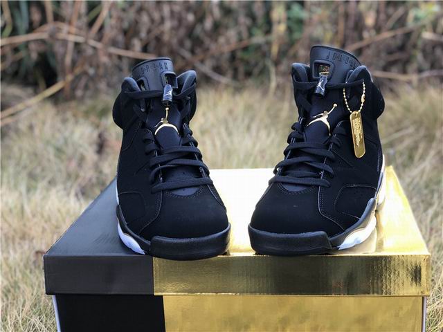 Air Jordan 6 Black Golden Men's Basketball Shoes